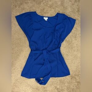 Motherhood Maternity Royal Blue Blouse